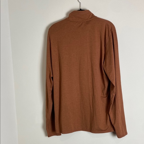 VUORI Ponto Performance Half Zip Hoodie In Cedar Heather Size L - Picture 8 of 8